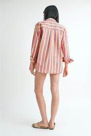 Stripe Cabana Button Up