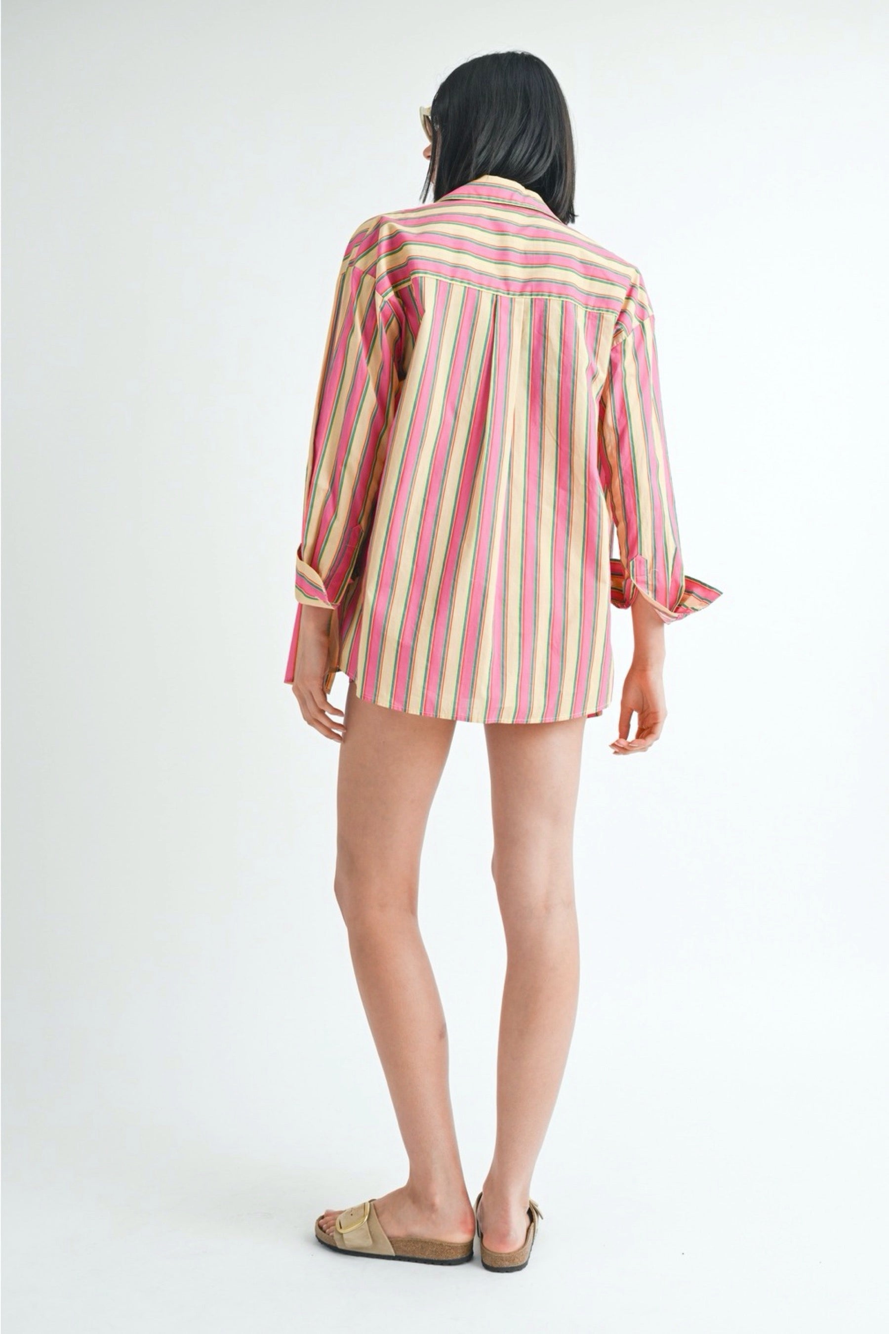 Stripe Cabana Button Up