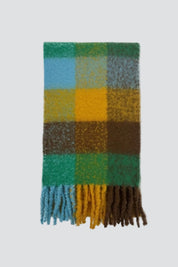 Warm Check Oversized Scarf