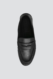 Black Leather Stewart Loafer