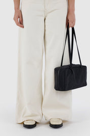 Black Nylon Bowler Bag