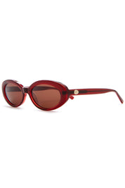 Crystal Black Cherry Sweet Leaf Sunglasses