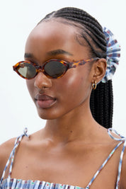 Tortoise Oval Sunglasses