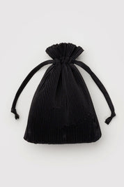 Black Pleated Baggu