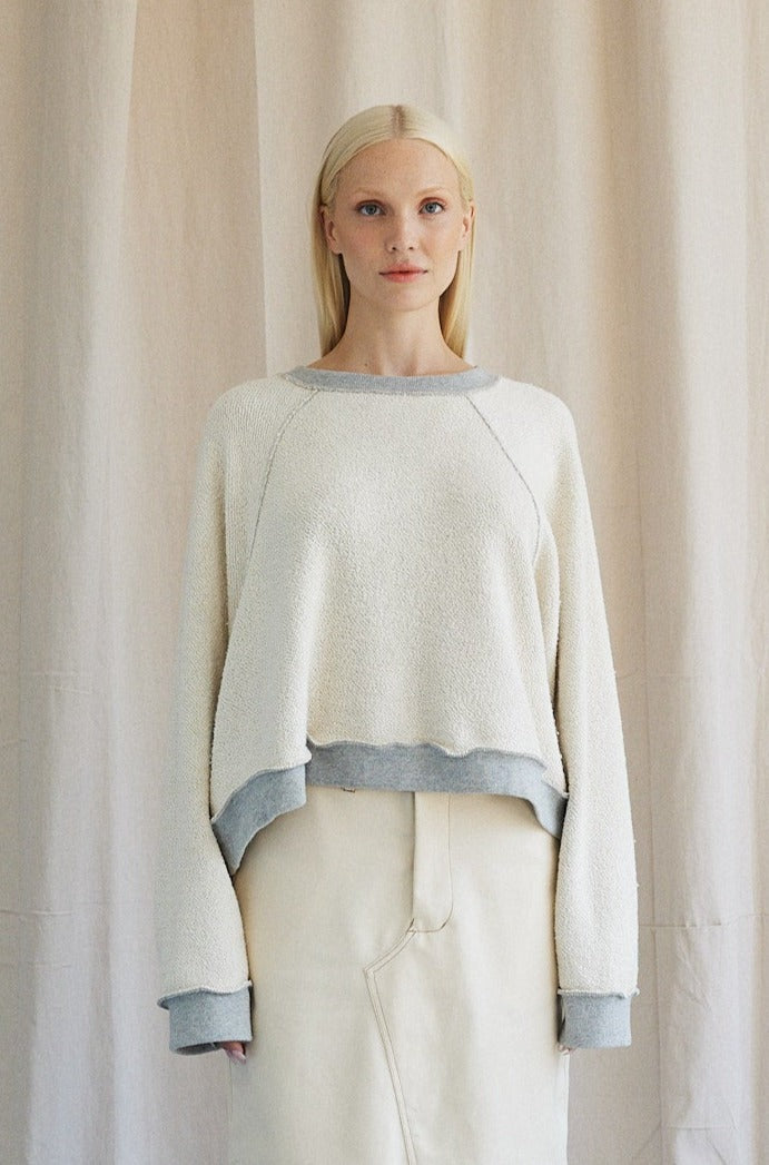 Vintage Grey Raglan Sweatshirt