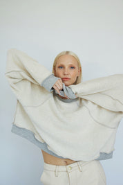Vintage Grey Raglan Sweatshirt