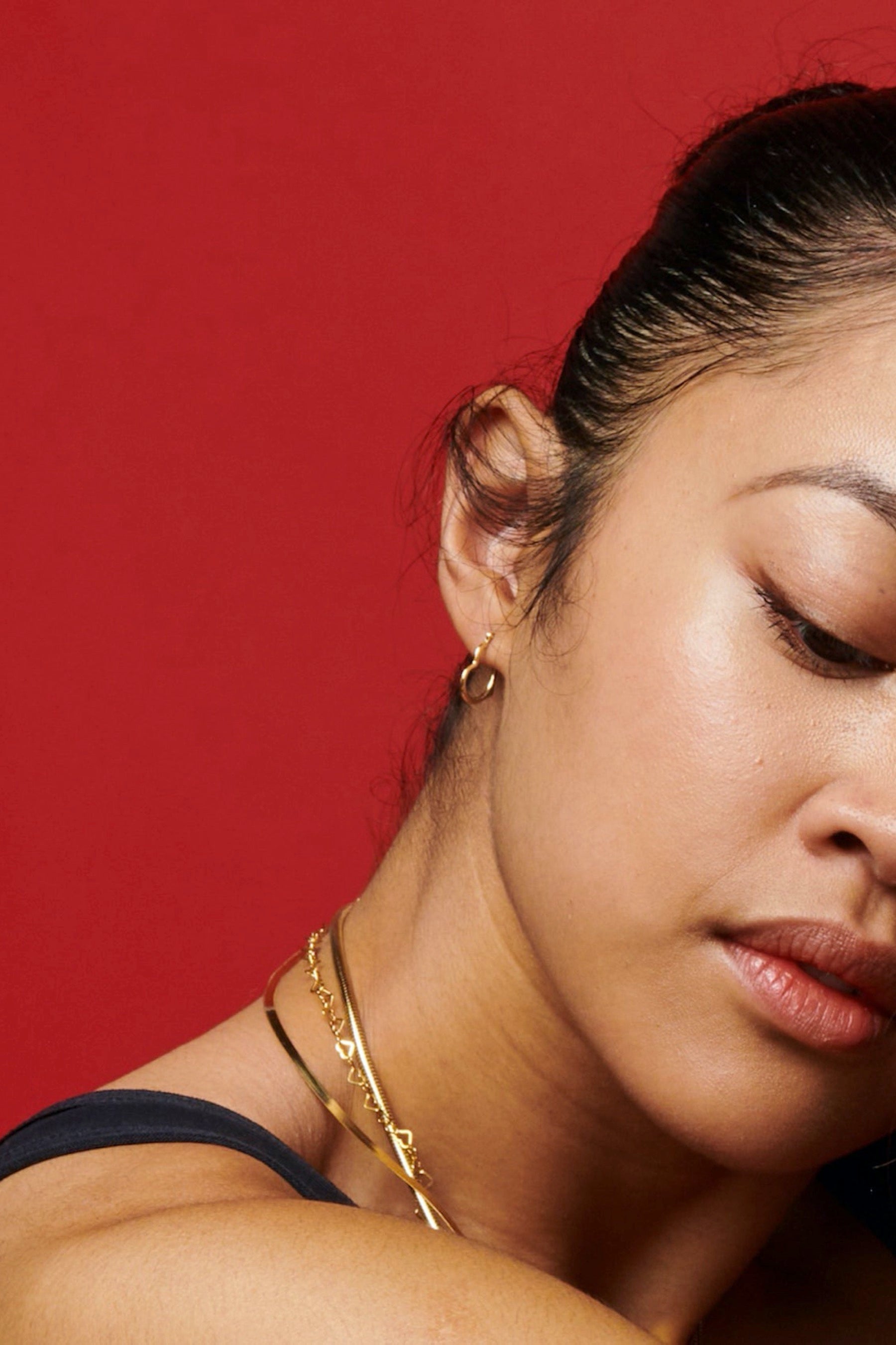 Gold Heart Feels Hoops