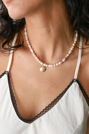 Pearl Shell Out Necklace
