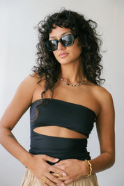 Black Farra Tube Top