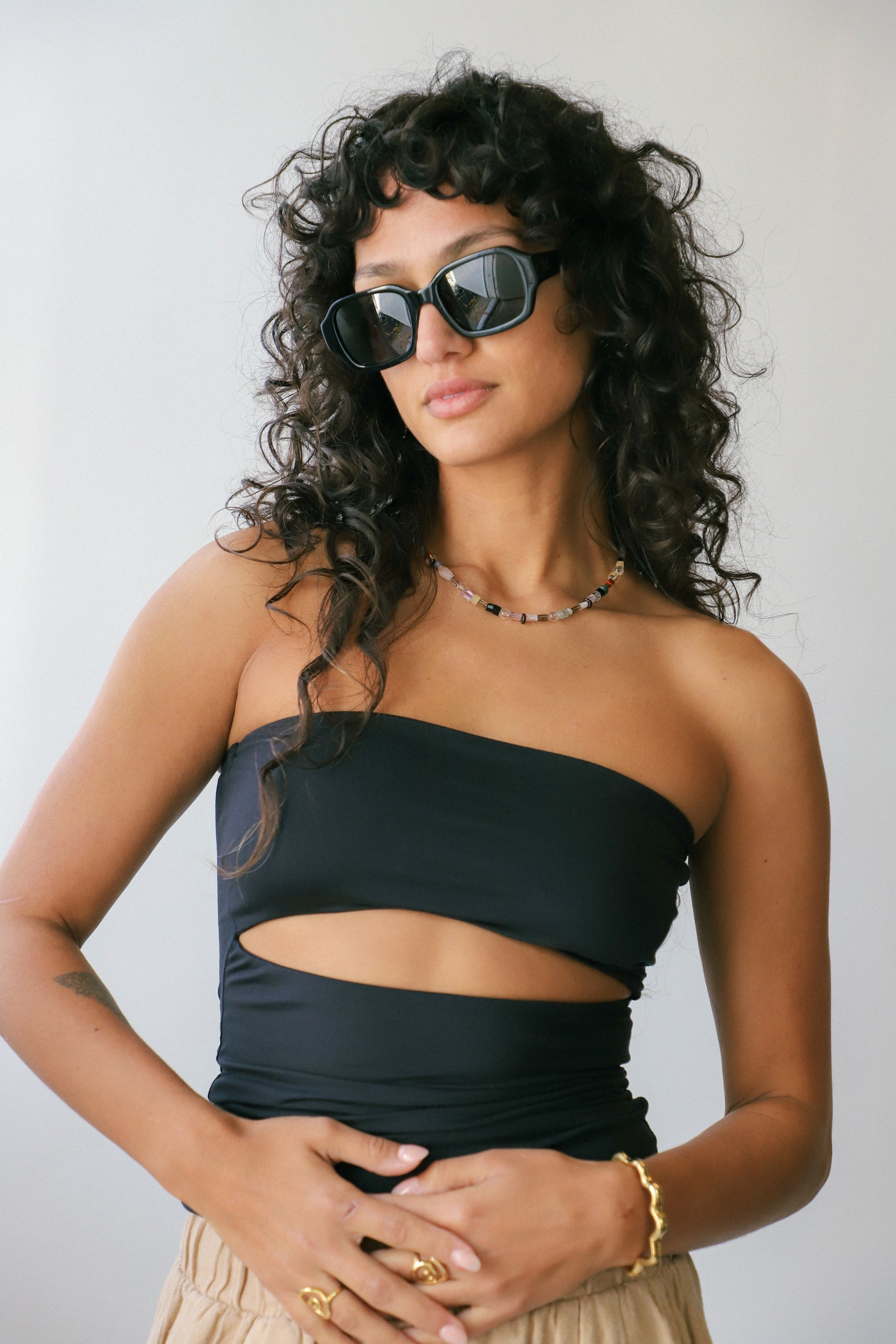 Black Farra Tube Top