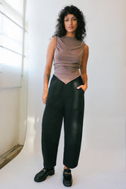 Black Canvas Arc Pant