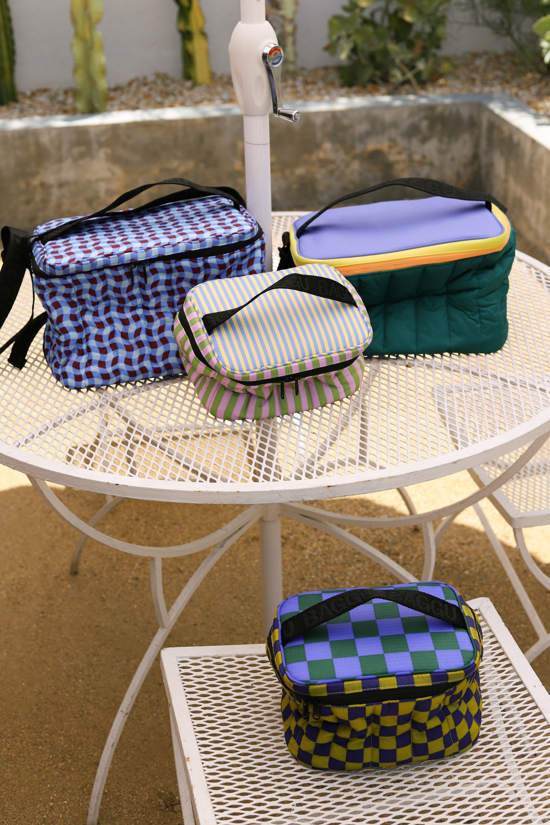 Hotel Stripe Puffy Lunch Bag