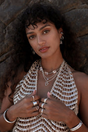 Silver Open Heart Necklace
