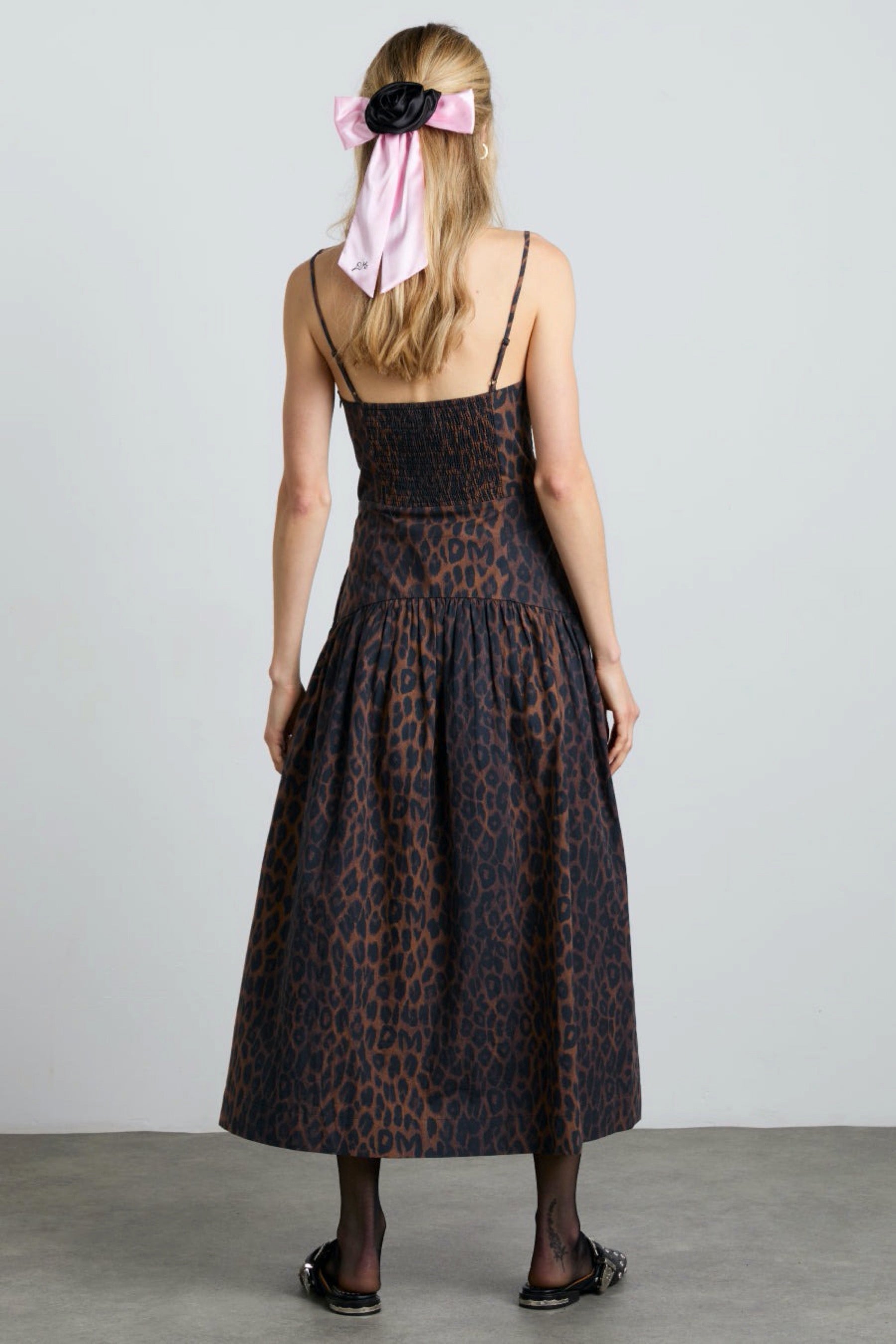 Dark Leopard Persephone Dress