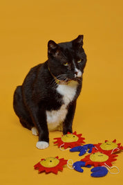 Wool Sun & Moon Cat Toy