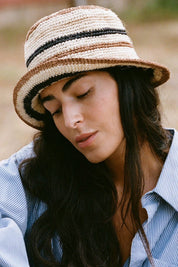 Fall Stripe Bucket Hat