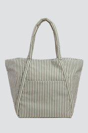 Sage Stripe Cloud Bag