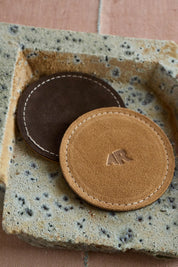 Chocolate Suede Coasters