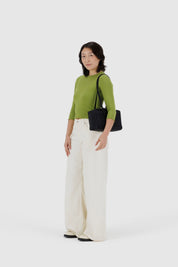 Black Nylon Bowler Bag