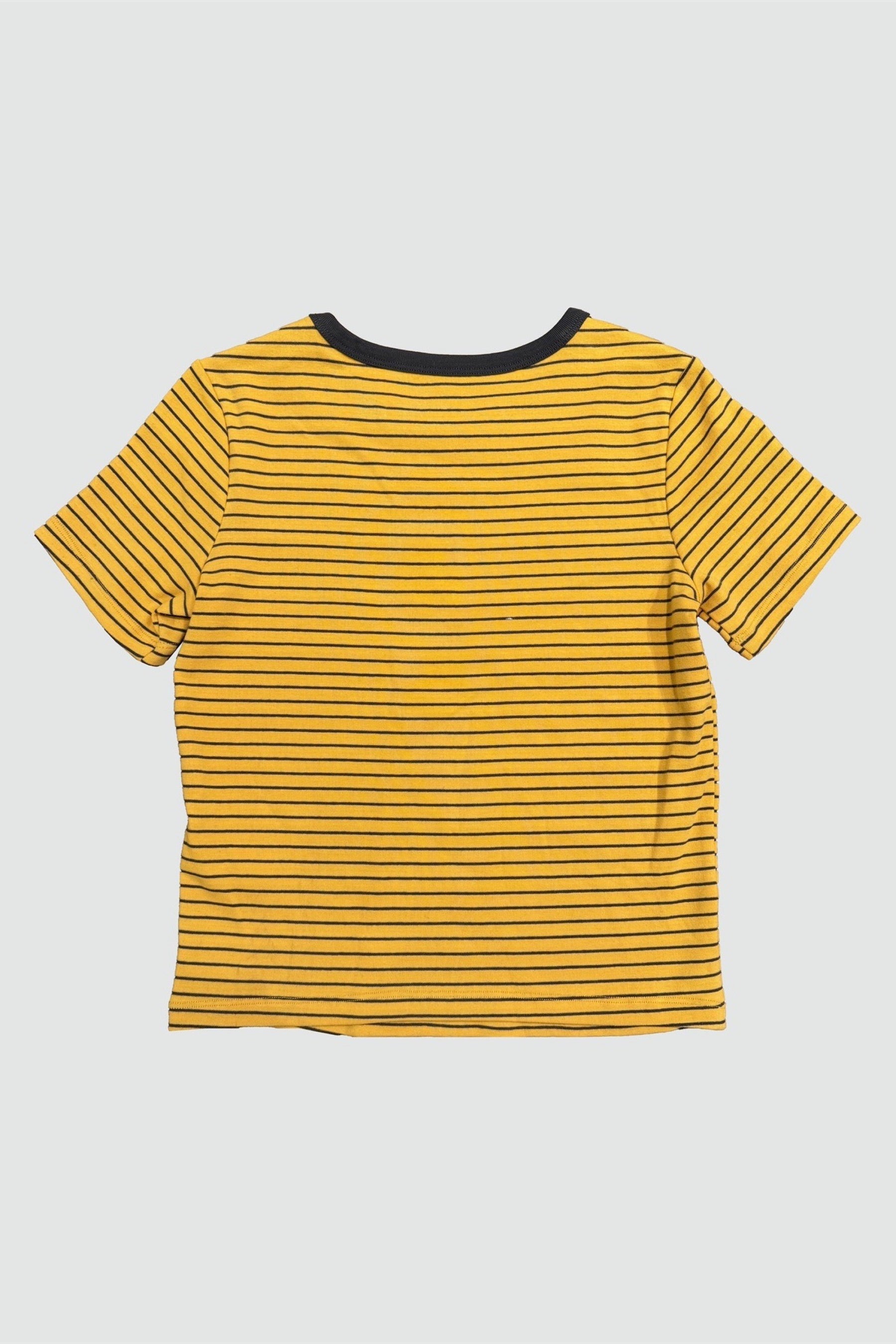 Yellow Striped Basic Tee