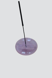 Lavender Glass Incense Holder