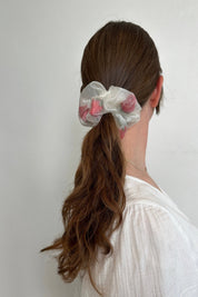 Mini Sheer Rose Scrunchie