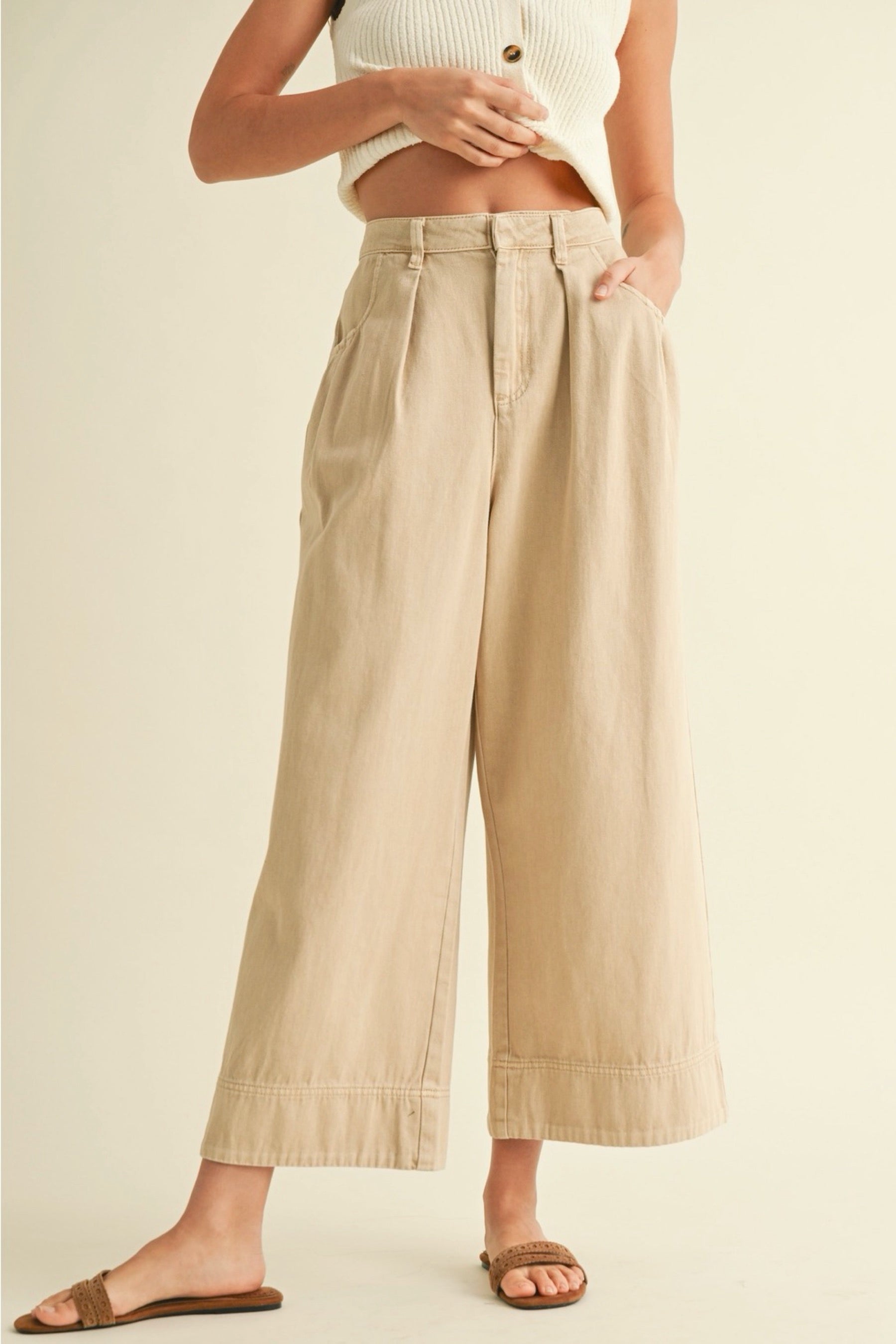 Beige Brooklyn Pant