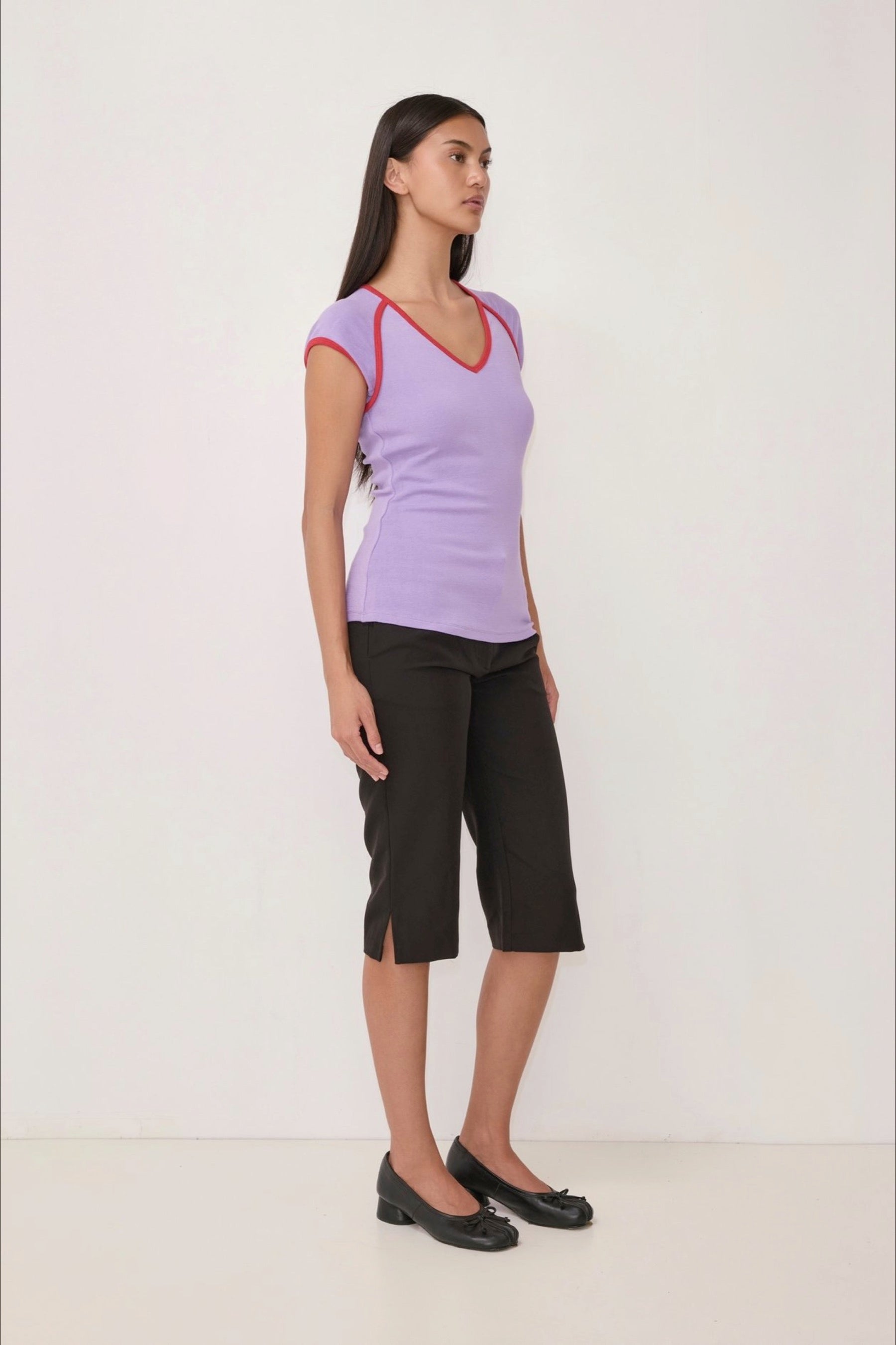 Purple + Red Patricia Top