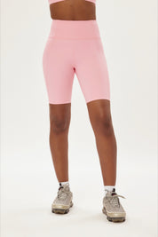 Candy Pink High Rise Bike Short