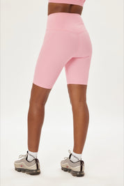 Candy Pink High Rise Bike Short