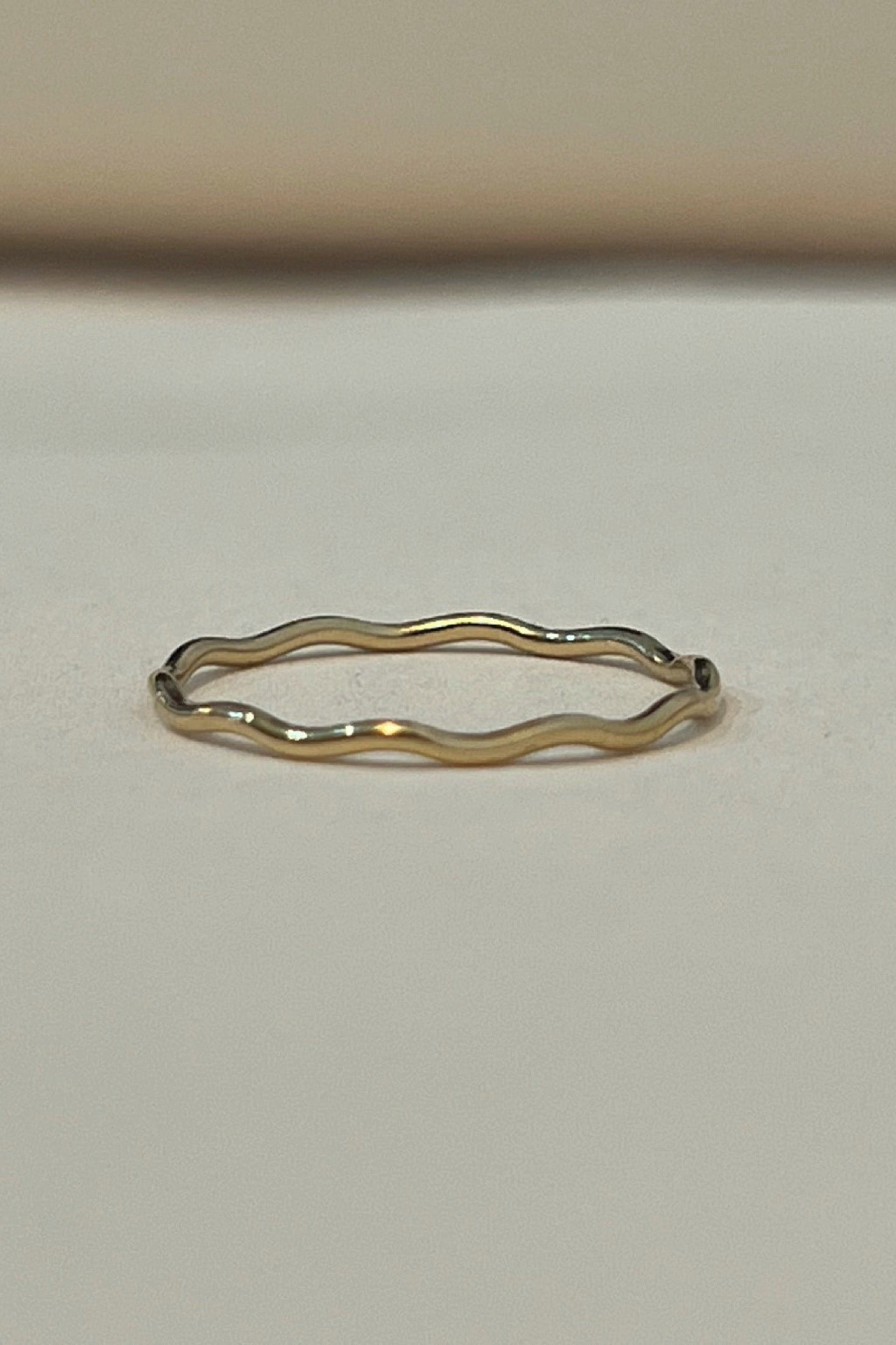 Gold Ripple Ring