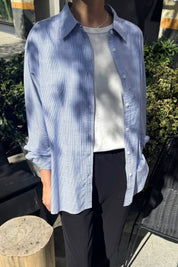 Blue Pinstripe Owen Shirt