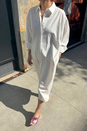 White Artist Long Shirt