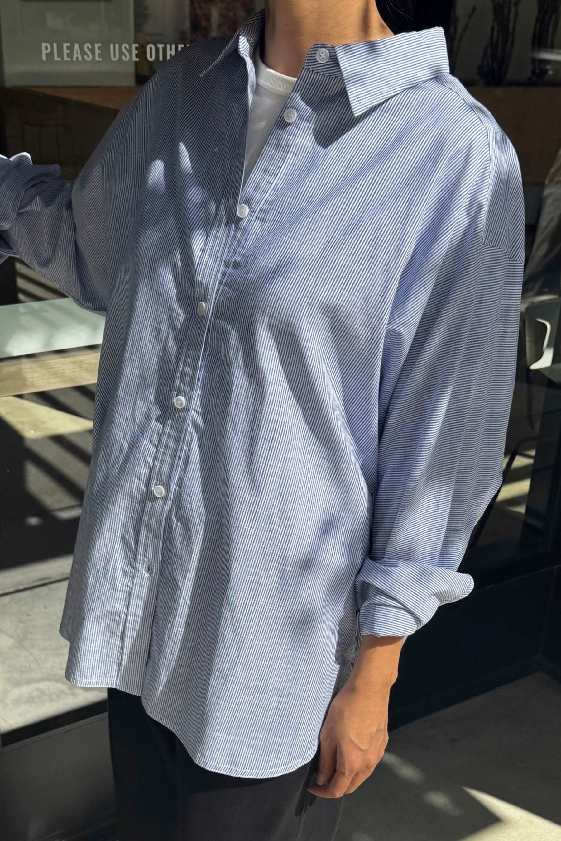 Blue Pinstripe Owen Shirt