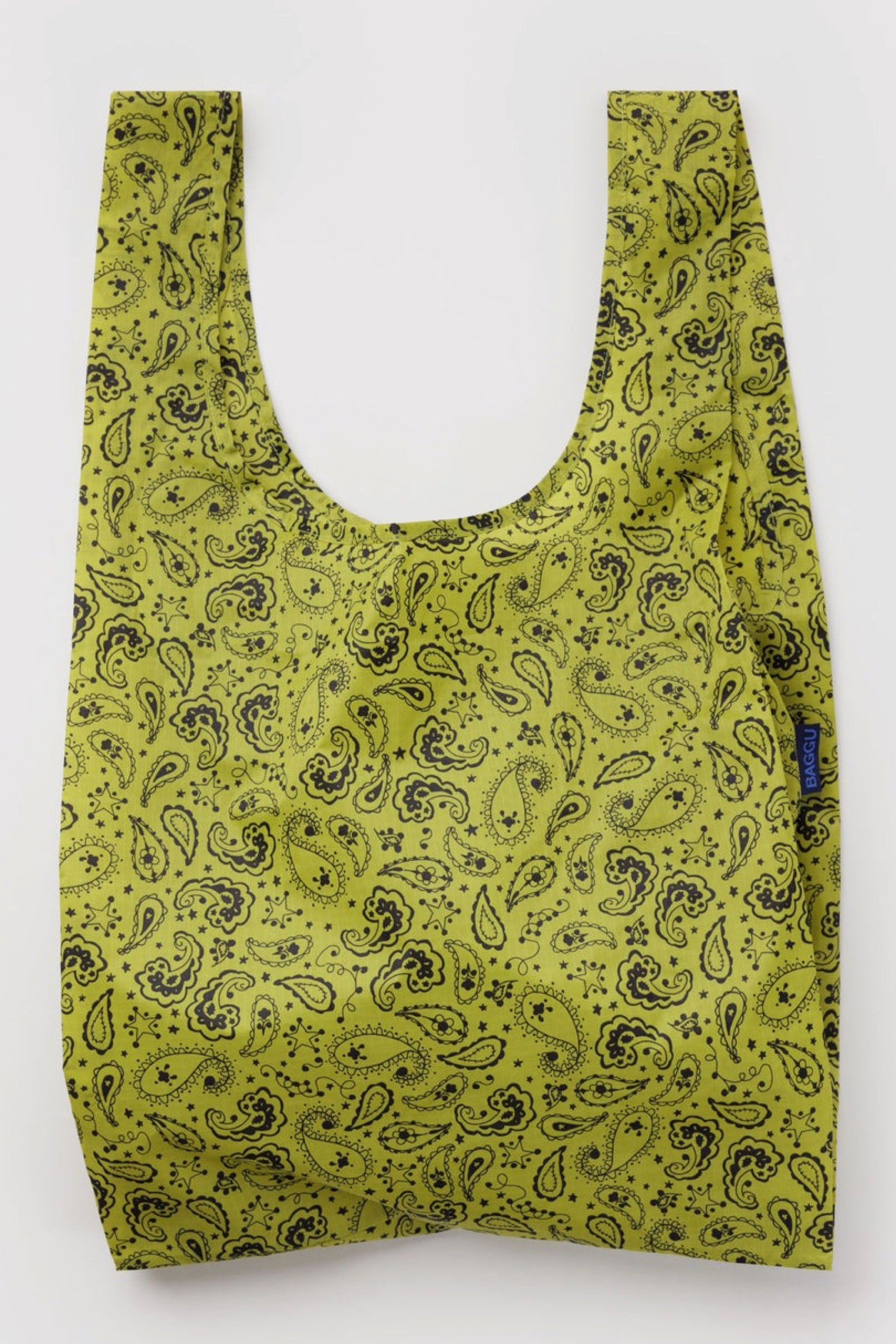 Chartreuse Paisley Baggu