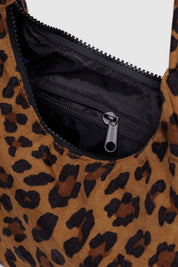 Leopard Mini Nylon Shoulder Bag