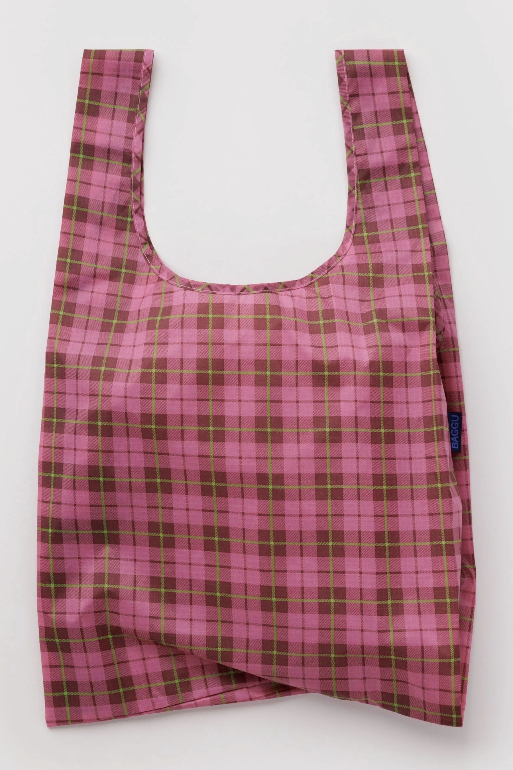 Azalea Pink Tartan Baggu