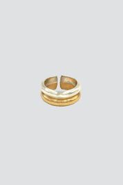Mixed Metal Double Val Ring