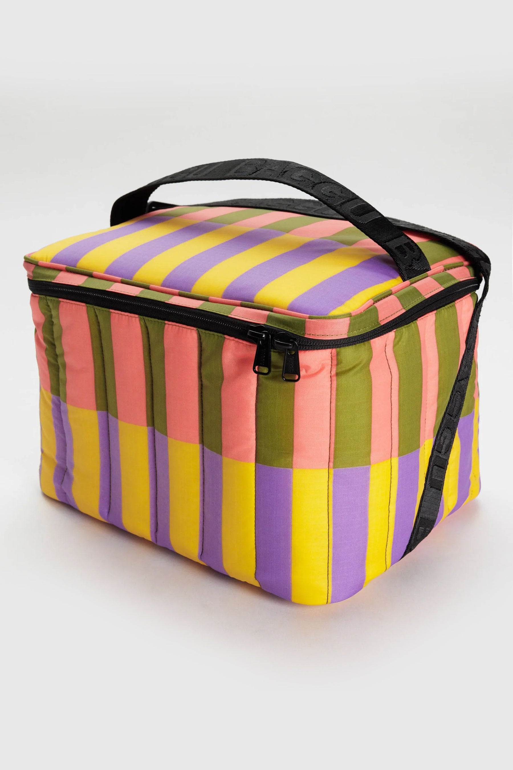 Sunset Quilt Stripe Puffy Cooler Bag