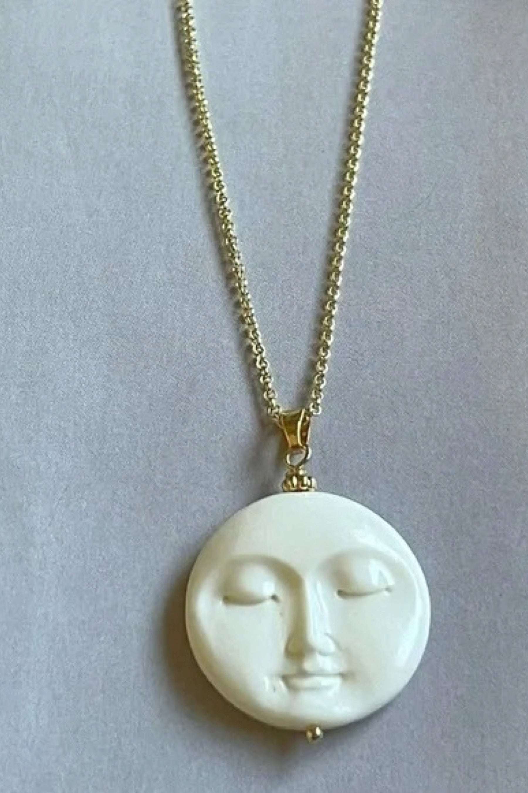Gold Moon Necklace