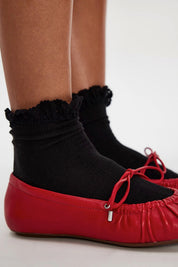Black Beloved Waffle Socks