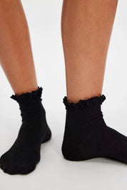 Black Beloved Waffle Socks