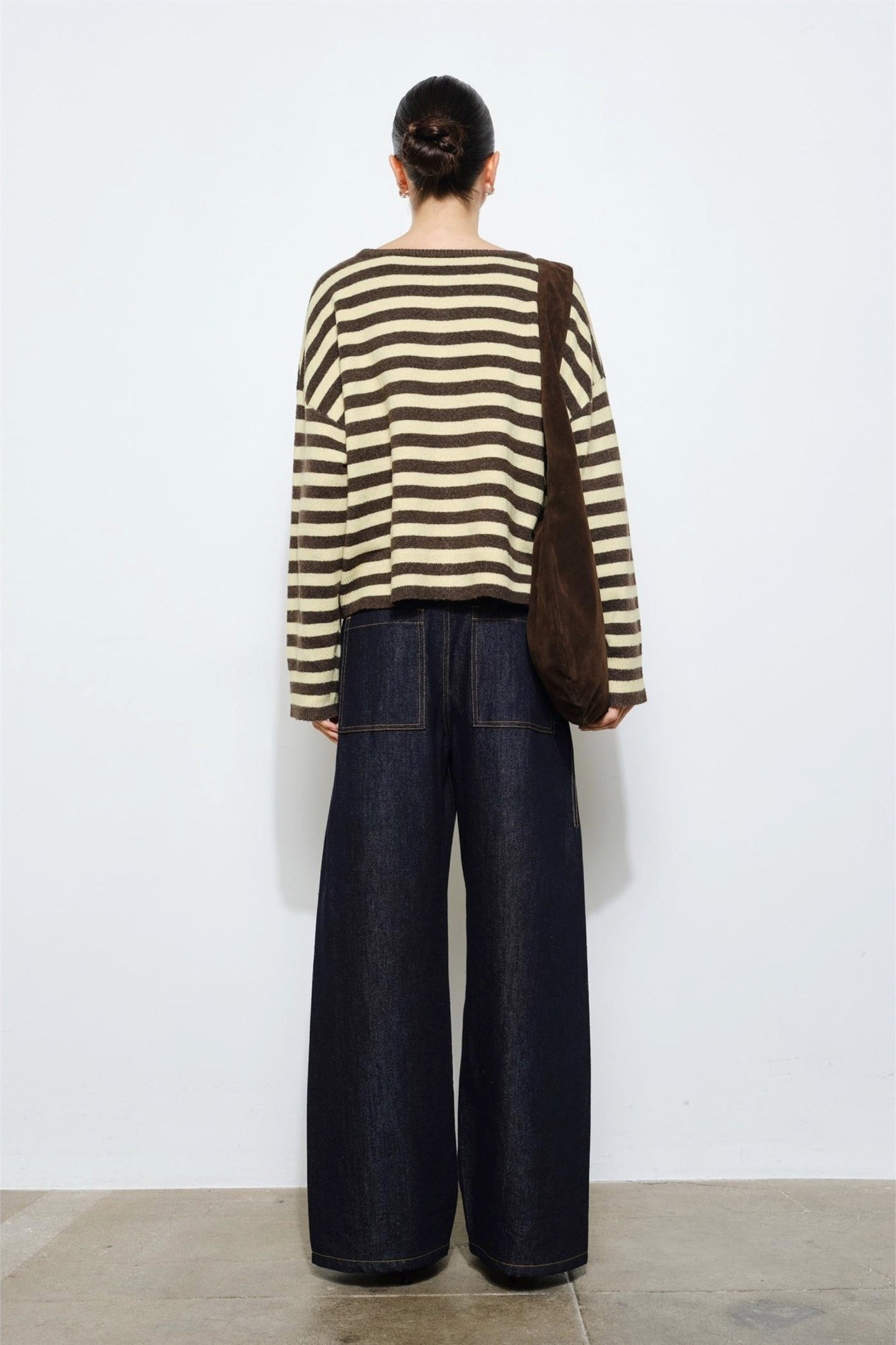 Yellow Stripe Paisley Cardigan