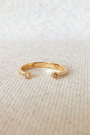 Gold Micro Open Ring