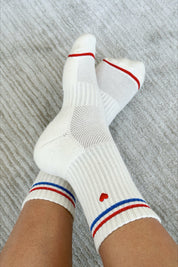 Milk + Heart Boyfriend Socks