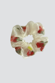 Mini Sheer Rose Scrunchie