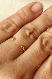 Gold Micro Open Ring