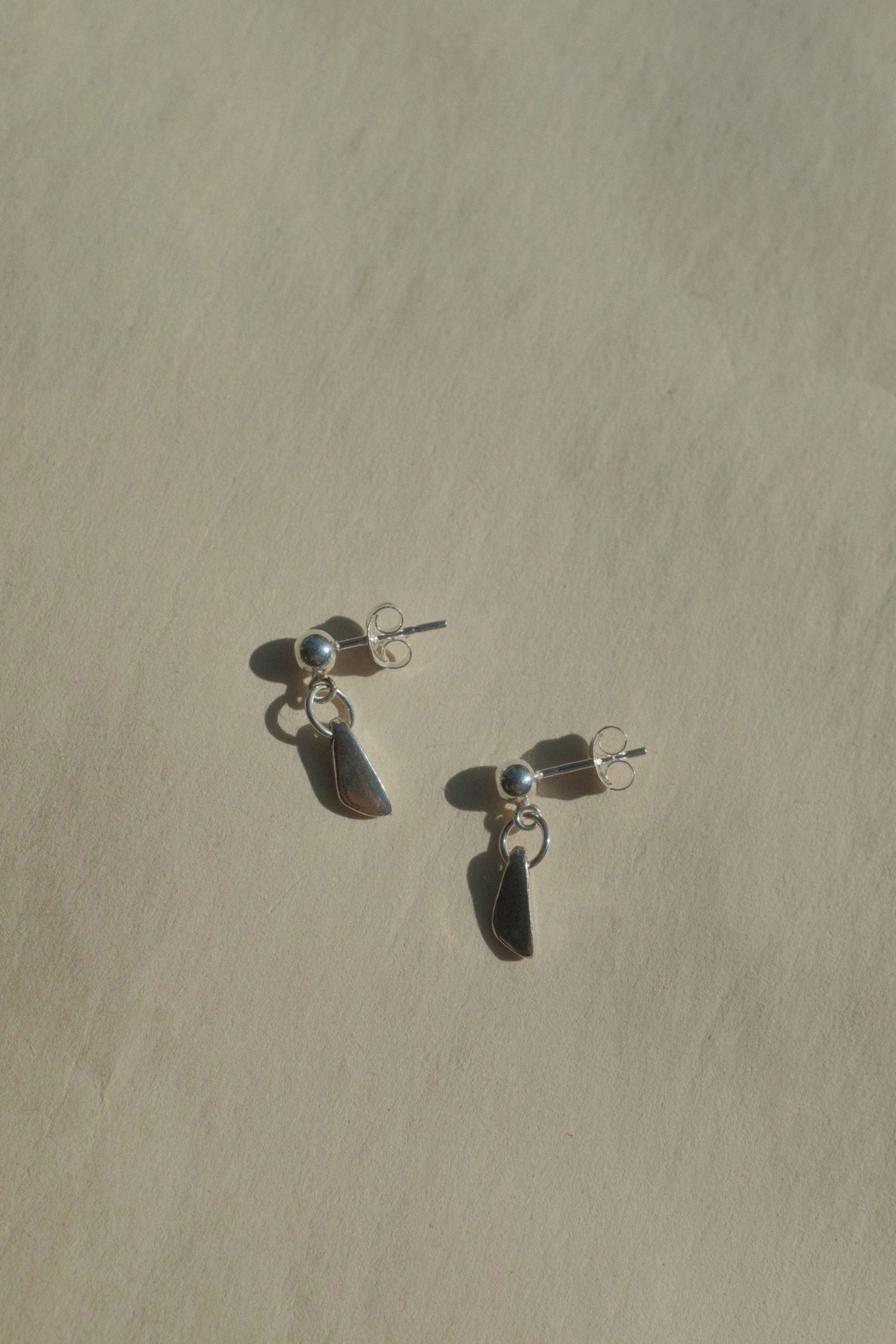 Silver Fin Earrings
