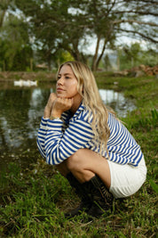 Cobalt I Can't Believe It's Not Vintage Crewneck