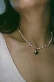Pearl Shell Out Necklace